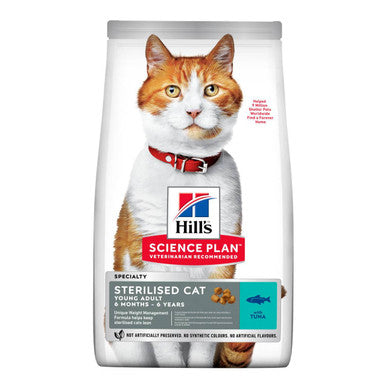 Hill's Science Plan Sterilised Young Adult Dry Cat Food - Tuna