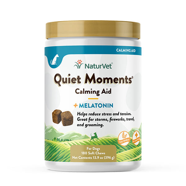 Quiet Moments Calming Aid Plus Melatonin Dog Soft Chews