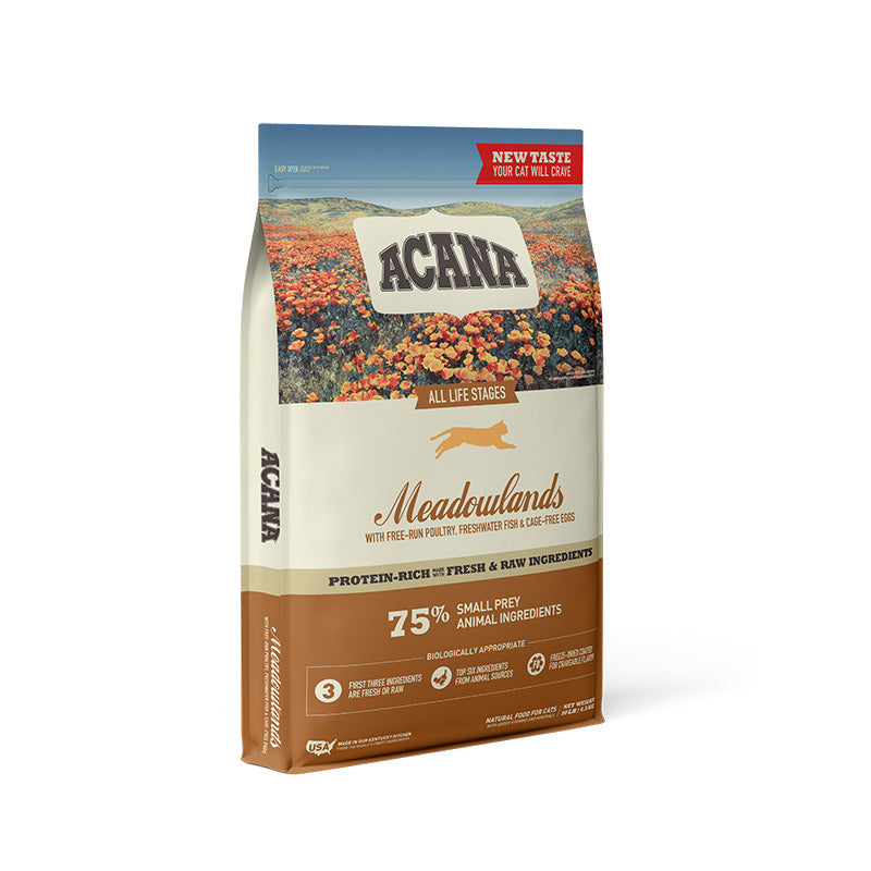 ACANA Meadowland Formula Cat and Kitten Grain Free Dry Cat Food