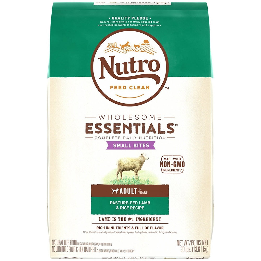 Wholesome Essentials Small Bites Adult Pasture-Fed Lamb & Rice Dry Dog Food