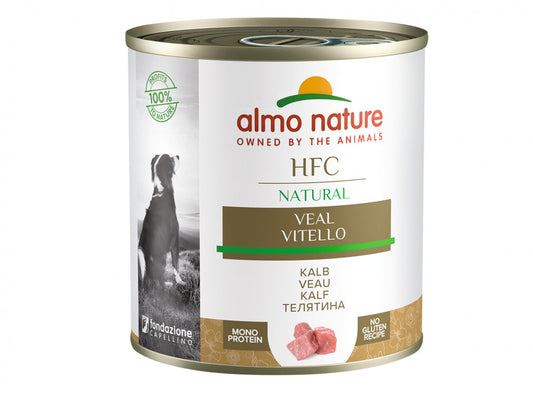Almo Nature HFC Natural Wet Dog Food in Tin - Veal - 290g