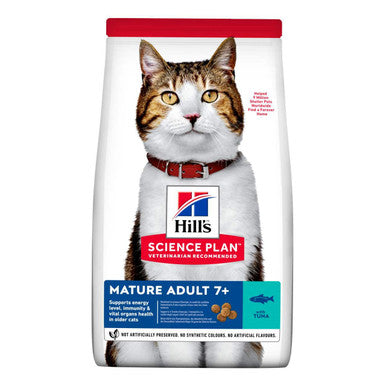Hill's Science Plan Mature Adult 7+ Dry Cat Food - Tuna