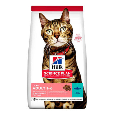 Hill's Science Plan Light Adult 1-6 Dry Cat Food - Tuna