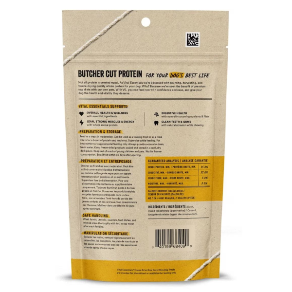 Duck Nibs Freeze-Dried Grain-Free Dog Treats